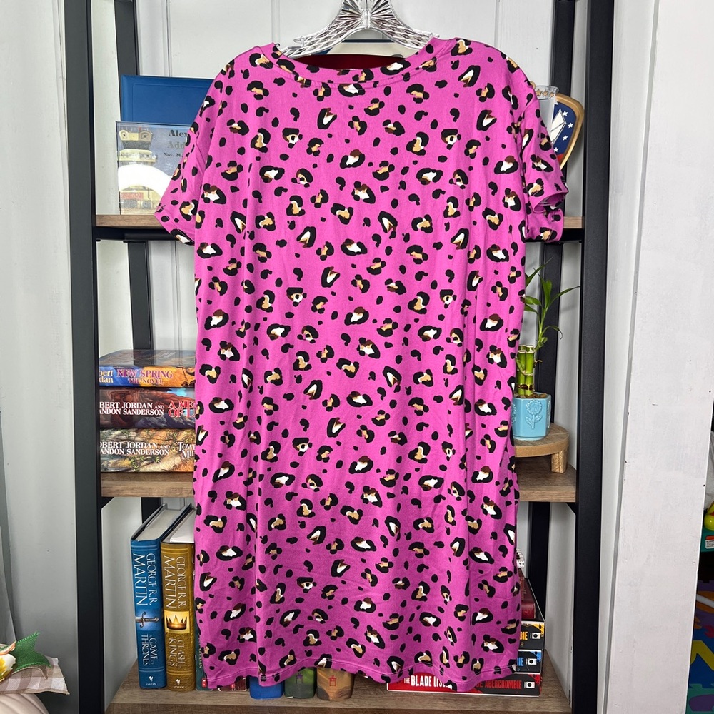 Pink Leopard Print Dress - Picture 5 of 5